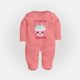 Stay Cool Ice Cream Full body suit - PEACH - New Born (Chest 7.5")