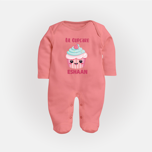 Stay Cool Ice Cream Full body suit - PEACH - New Born (Chest 7.5")