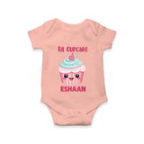 Lil Cupcake Charm Baby Romper - PEACH - New Born (Chest 14")