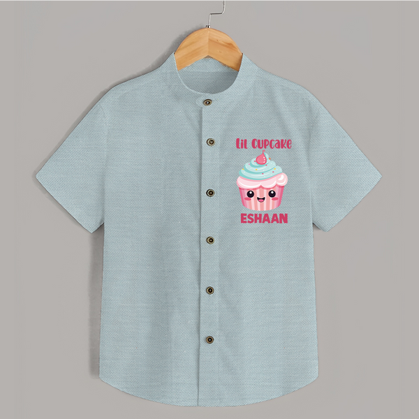 Lil Cupcake Charm Shirt - ARCTIC BLUE - 0 - 6 Months Old (Chest 23")