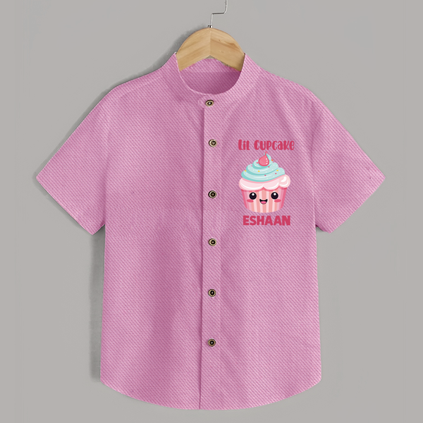 Lil Cupcake Charm Shirt - BABY PINK - 0 - 6 Months Old (Chest 23")