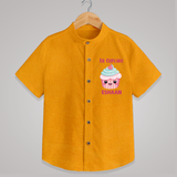 Lil Cupcake Charm Shirt - CHROME YELLOW - 0 - 6 Months Old (Chest 23")