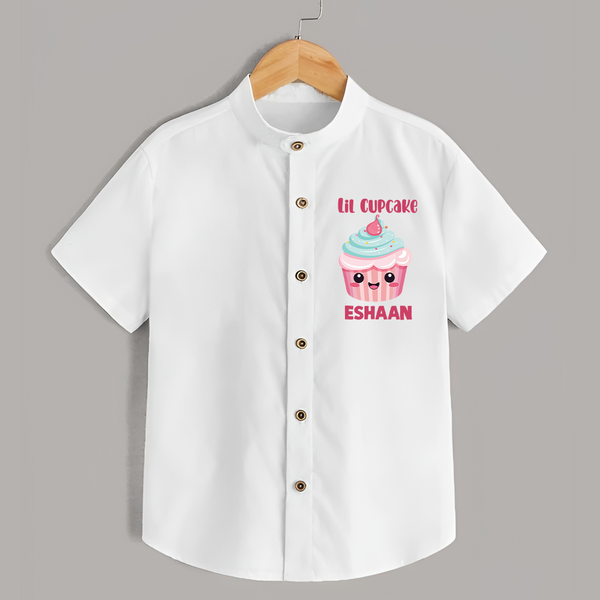 Lil Cupcake Charm Shirt - WHITE - 0 - 6 Months Old (Chest 23")