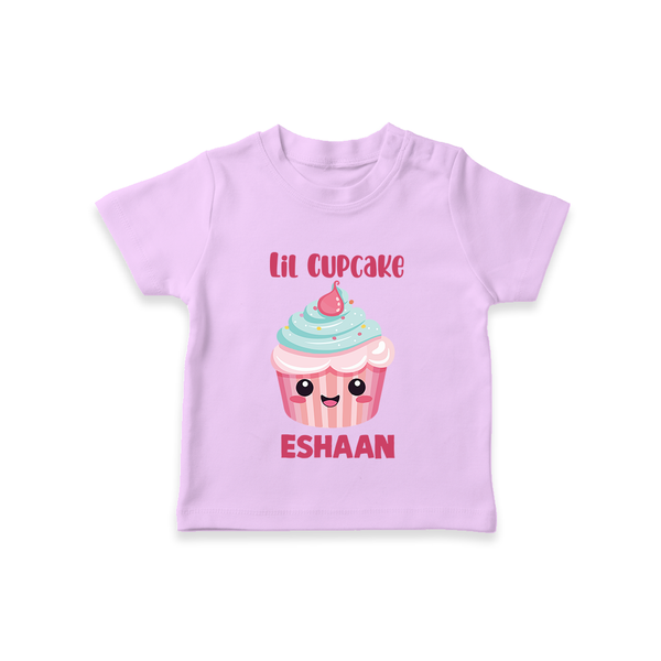 Lil Cupcake Charm Tshirt - LILAC - 0-5 Months Old (Chest 17")