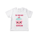 Lil Cupcake Charm Tshirt - WHITE - 0-5 Months Old (Chest 17")