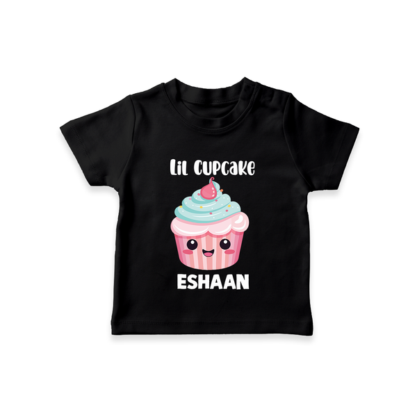 Lil Cupcake Charm Tshirt - BLACK - 0-5 Months Old (Chest 17")