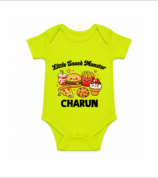 Little Snack Monster Baby Romper