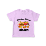 Little Snack Monster Tshirt - LILAC - 0-5 Months Old (Chest 17")