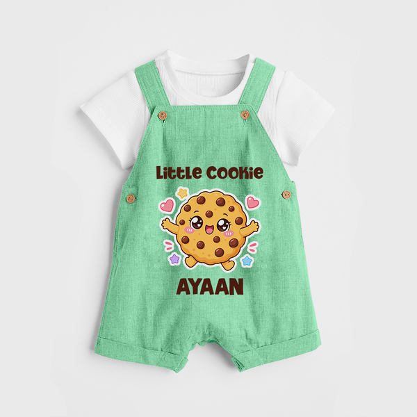 Little Cookie Cutie Dungaree - GREEN - 0 - 5 Months Old (Chest 18")