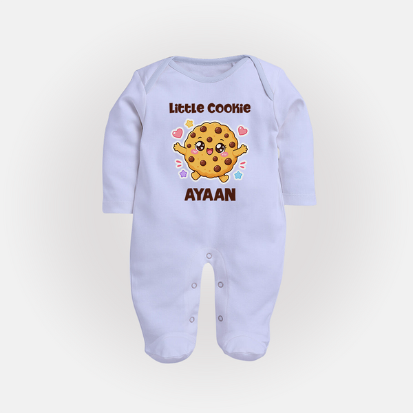 Little Cookie Cutie Full body suit - BABY BLUE - New Born (Chest 7.5")
