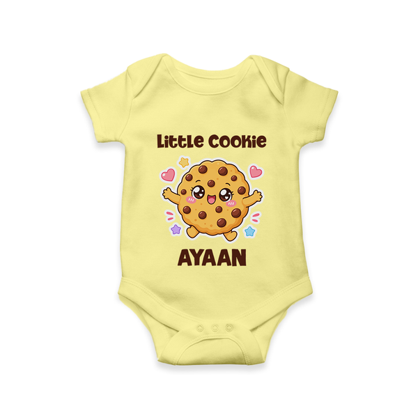 Little Cookie Cutie Baby Romper - PASTEL YELLOW - New Born (Chest 14")