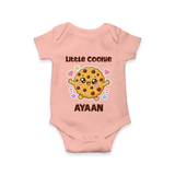 Little Cookie Cutie Baby Romper - PEACH - New Born (Chest 14")
