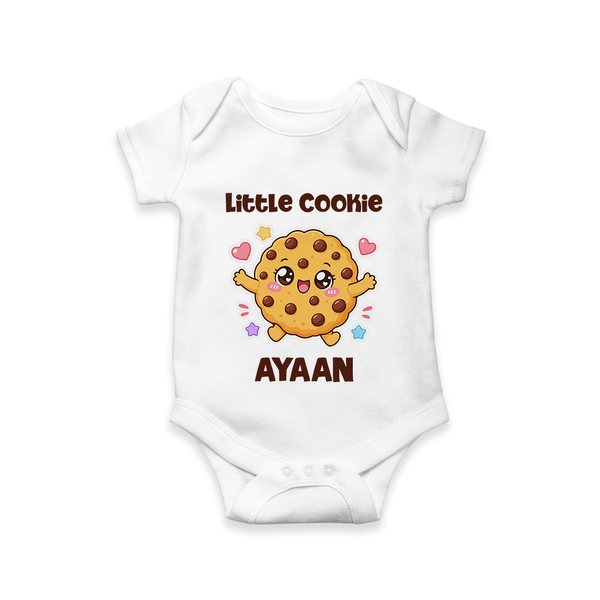 Little Cookie Cutie Baby Romper - WHITE - New Born (Chest 14")