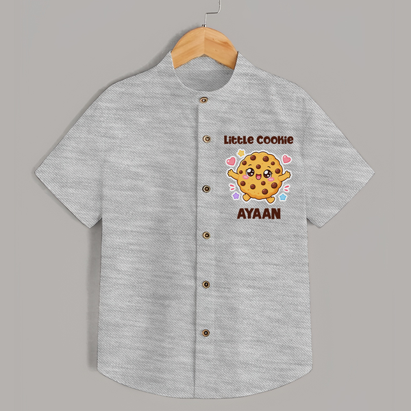 Little Cookie Cutie Shirt - GREY - 0 - 6 Months Old (Chest 23")