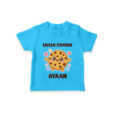 Little Cookie Cutie Tshirt - SKY BLUE - 0-5 Months Old (Chest 17")