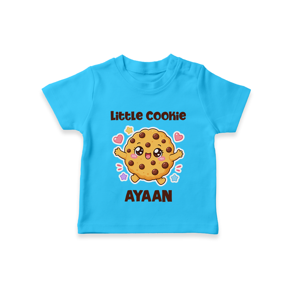 Little Cookie Cutie Tshirt - SKY BLUE - 0-5 Months Old (Chest 17")