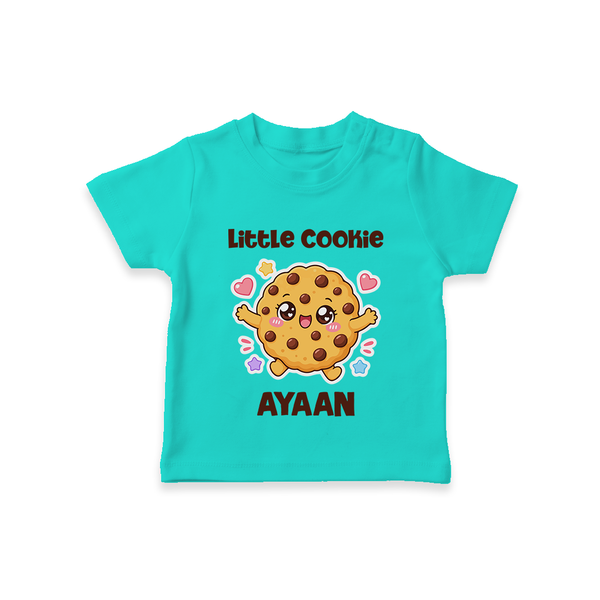 Little Cookie Cutie Tshirt - TEAL - 0-5 Months Old (Chest 17")
