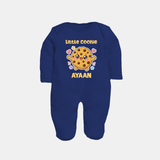 Little Cookie Cutie Full body suit - NAVY BLUE - New Born (Chest 7.5")