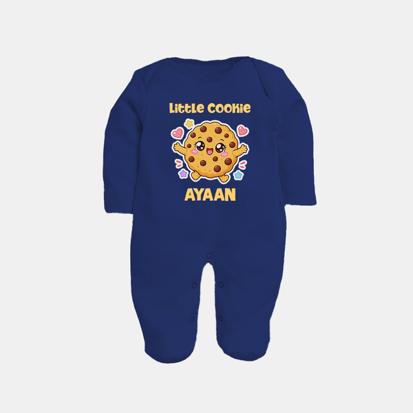 Little Cookie Cutie Full body suit - NAVY BLUE - New Born (Chest 7.5")