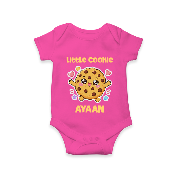 Little Cookie Cutie Baby Romper - HOT PINK - New Born (Chest 14")