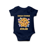Little Cookie Cutie Baby Romper - NAVY BLUE - New Born (Chest 14")