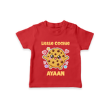 Little Cookie Cutie Tshirt - RED - 0-5 Months Old (Chest 17")