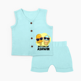 Just Chillin' Ice Cream Baby Jabla Set - BABY BLUE - 0 - 3 Months Old (Chest 9.8")