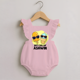 Just Chillin' Ice Cream Romper Frock - BABY PINK - 0 - 3 Months Old (Chest 19")