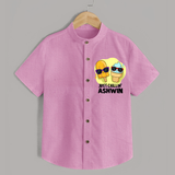 Just Chillin' Ice Cream Shirt - BABY PINK - 0 - 6 Months Old (Chest 23")