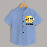 Just Chillin' Ice Cream Shirt - SKY BLUE - 0 - 6 Months Old (Chest 23")