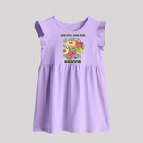 Good Food Good Mood Baby Frock - LILAC - 0 - 3 Months Old (Chest 17")