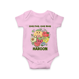 Good Food Good Mood Baby Romper - BABY PINK - New Born (Chest 14")