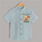 Good Food Good Mood Shirt - ARCTIC BLUE - 0 - 6 Months Old (Chest 23")
