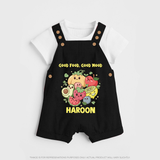 Good Food Good Mood Dungaree - BLACK - 0 - 5 Months Old (Chest 18")
