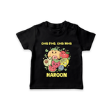 Good Food Good Mood Tshirt - BLACK - 0-5 Months Old (Chest 17")