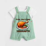 Crispy Juicy Chicken Dungaree - MINT GREEN - 0 - 5 Months Old (Chest 18")
