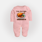 Crispy Juicy Chicken Full body suit - BABY PINK - New Born (Chest 7.5")