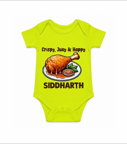 Crispy Juicy Chicken Baby Romper