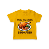 Crispy Juicy Chicken Tshirt - CHROME YELLOW - 0-5 Months Old (Chest 17")