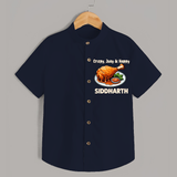 Crispy Juicy Chicken Shirt - NAVY BLUE - 0 - 6 Months Old (Chest 23")