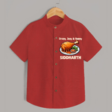 Crispy Juicy Chicken Shirt - RED - 0 - 6 Months Old (Chest 23")