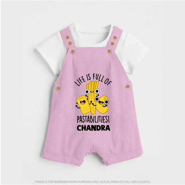 Pasta Lover Dungaree - BABY PINK - 0 - 5 Months Old (Chest 18")