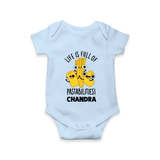 Pasta Lover Baby Romper - BABY BLUE - New Born (Chest 14")