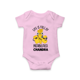 Pasta Lover Baby Romper - BABY PINK - New Born (Chest 14")