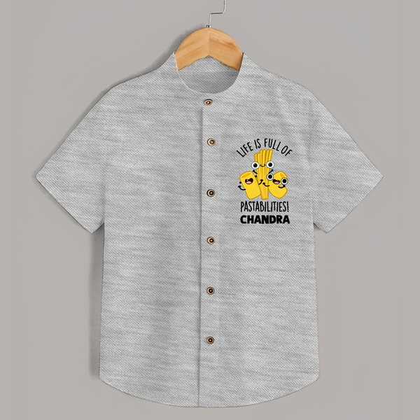 Pasta Lover Shirt - GREY - 0 - 6 Months Old (Chest 23")