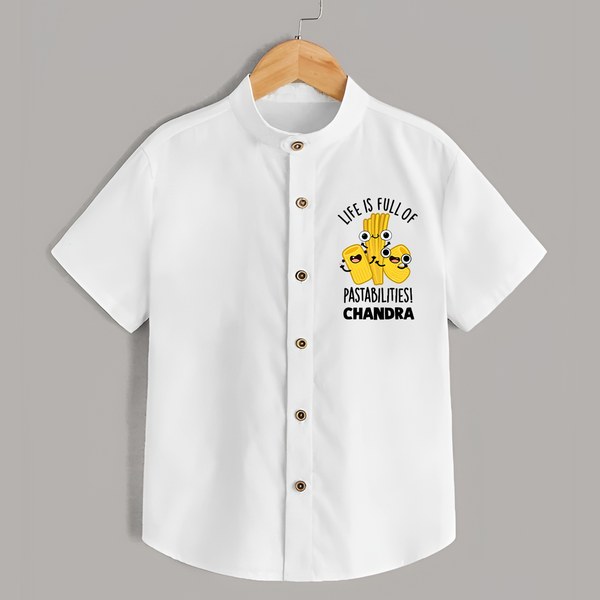 Pasta Lover Shirt - WHITE - 0 - 6 Months Old (Chest 23")