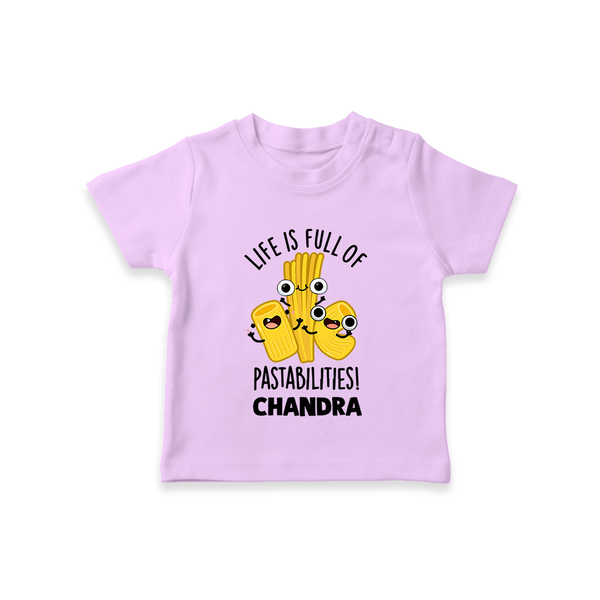 Pasta Lover Tshirt - LILAC - 0-5 Months Old (Chest 17")