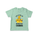 Pasta Lover Tshirt - MINT GREEN - 0-5 Months Old (Chest 17")