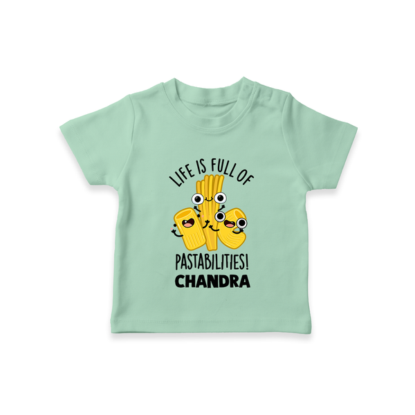 Pasta Lover Tshirt - MINT GREEN - 0-5 Months Old (Chest 17")