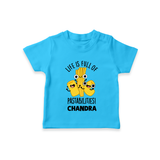 Pasta Lover Tshirt - SKY BLUE - 0-5 Months Old (Chest 17")